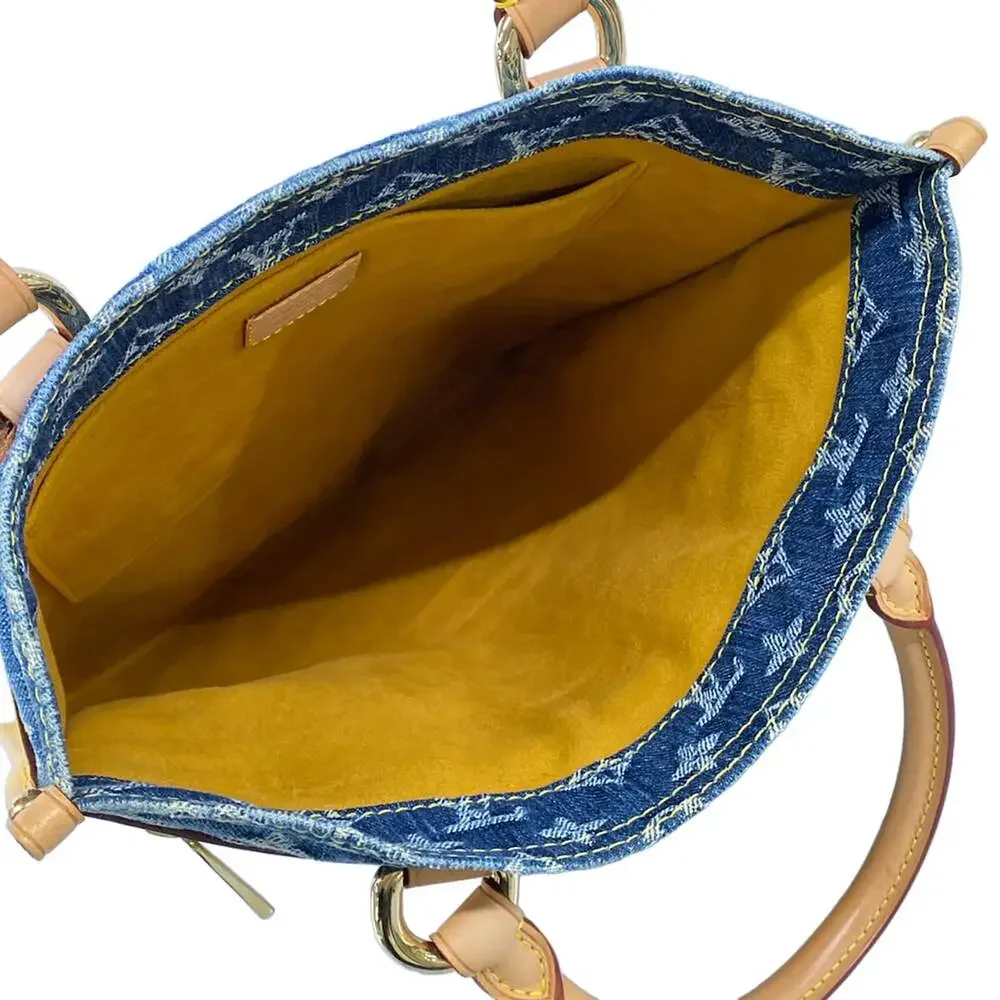 Louis Vuitton Flat Shopper Monogram Denim Handbag M95018